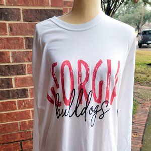 Comfort Colors Georgia Bulldogs Long Sleeve Shirt, Gameday Shirt, Boutique NWT
